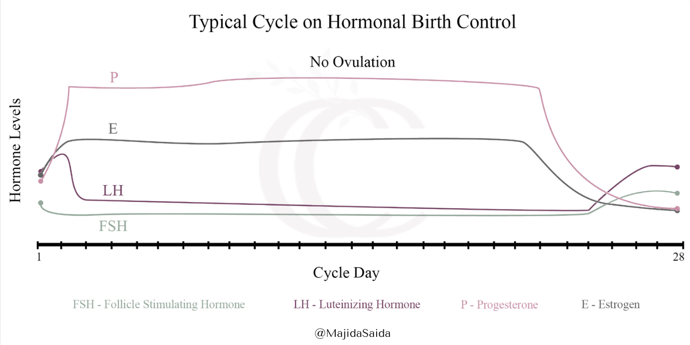 Hormonal Birth Control (HBC) Hormone Flow